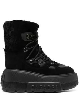 Casadei ботинки на платформе, черный