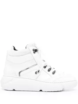 Casadei ботинки на шнуровке, белый