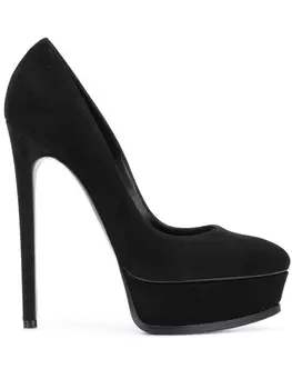 Casadei classic platform pumps, черный