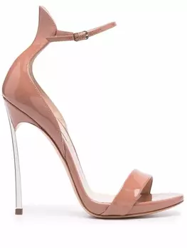 Casadei лакированные босоножки Blade, розовый
