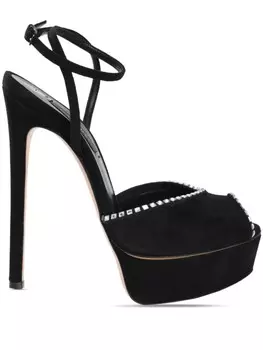 Casadei сандалии Flora Jolly 140 мм, черный