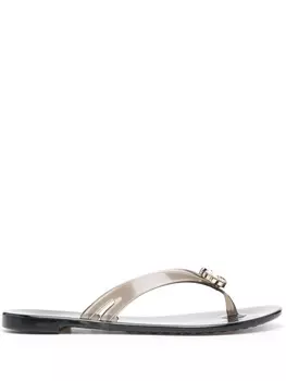 Casadei шлепанцы Jelly с кристаллами, черный