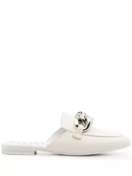 Casadei слиперы с цепочками, белый