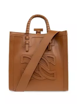 Casadei сумка-тоут из кожи Beaurivage, коричневый