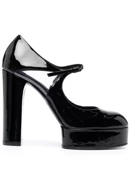 Casadei туфли Betty 120 на платформе, черный