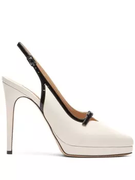 Casadei туфли Michelle 100 мм, нейтральный цвет