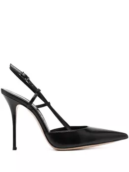 Casadei туфли с ремешком на пятке, черный