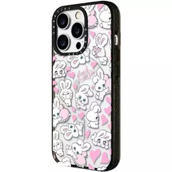 CASETIFY Чехол для телефона, Transparent - Black Box (MagSafe)