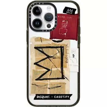 CASETIFY Чехол для телефона, Transparent - black frame
