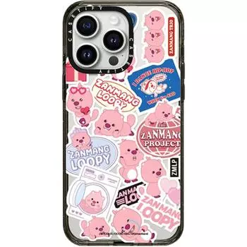 CASETIFY Чехол для телефона, Transparent - black frame