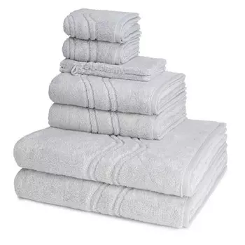 Cashmere feeling Набор полотенец Ross (8 шт), 50x1x100 см цвет chrom