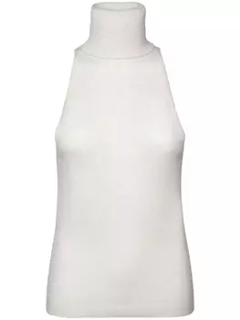 Cashmere In Love водолазка без рукавов, белый