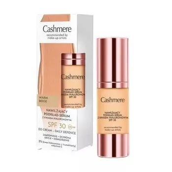 Cashmere, Увлажняющая тональная основа-сыворотка Spf30, Теплый бежевый, 30мл