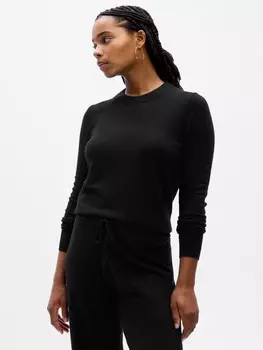 Cashsoft вязаный свитер Gap, черный