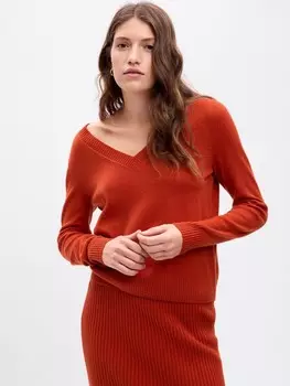 Cashsoft вязаный свитер Gap, красный