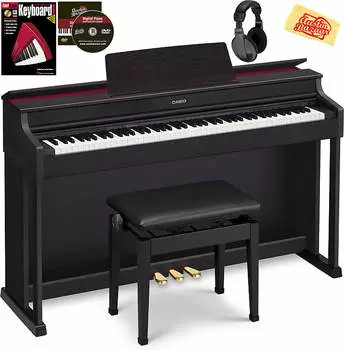 Casio AP-470 Celviano Цифровое корпусное фортепиано - черный с мебельной скамьей AP470BK-COMBO-PRO