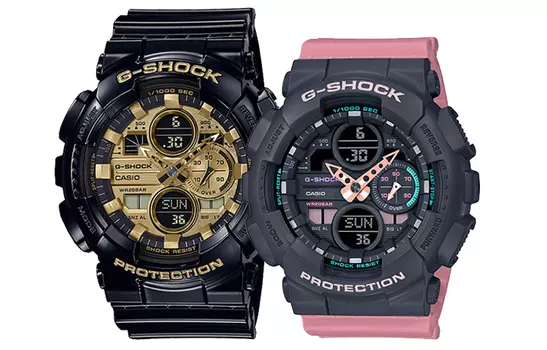 CASIO Часы G-SHOCK Collection с кварцевым механизмом, ремешком из смолы, унисекс, черный циферблат