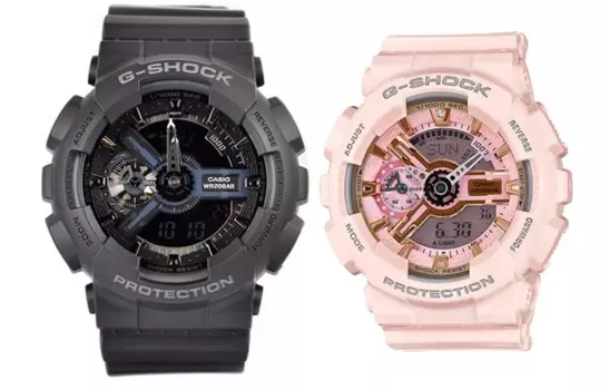 CASIO Часы унисекс парные Table Series 55 мм черные