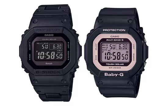 CASIO Часы унисекс парные Table Series Black Watch