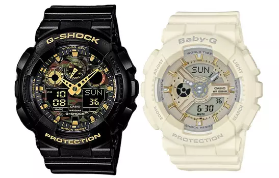 CASIO Часы унисекс парные Table Series Black Watch