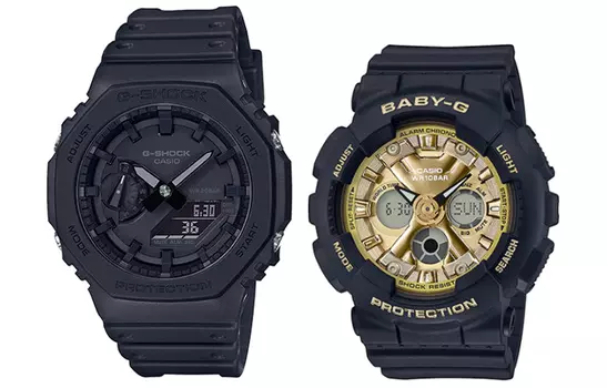 CASIO Часы унисекс парные Table Series Black Watch
