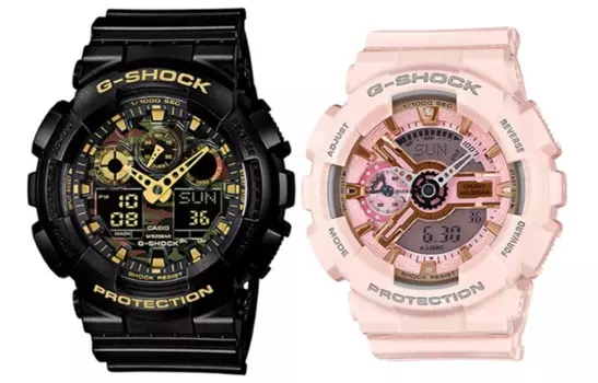 CASIO Часы унисекс парные Table Series Black Watch