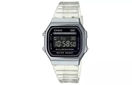 CASIO Часы унисекс VINTAGE Series 36,3 мм, черные, A168XES-1B