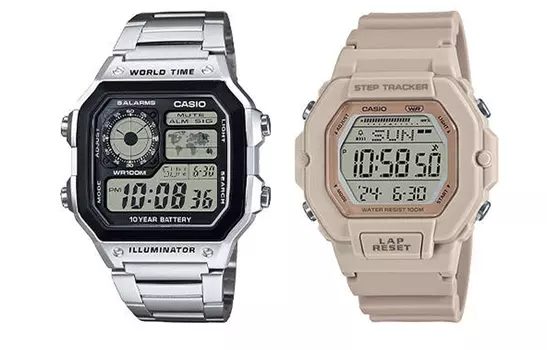 CASIO Черные часы унисекс
