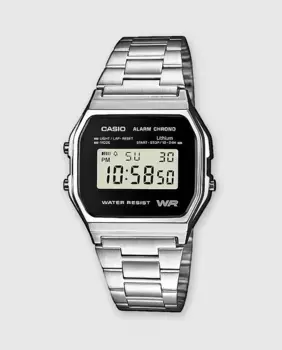 Casio Collection A158WEA-1EF Винтажные мужские часы, серебряный