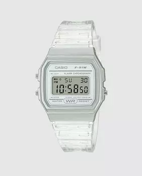 Casio Collection F-91WS-7EF Женские часы из белой смолы Casio, белый