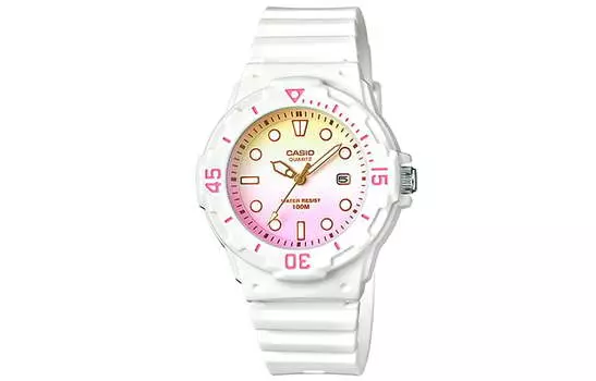 Casio G-Shock LRW200H-4E2, Розовый циферблат, белый ремешок