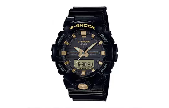 CASIO Коллекция YOUTH. Кварцевый механизм. Мужские часы с ремешком из смолы. Черный циферблат