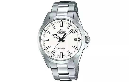 CASIO Мужские белые часы EDIFICE EFV-100D-7AV
