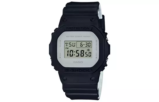 CASIO Мужские белые часы серии G-SQUAD DW-5600LCU-1