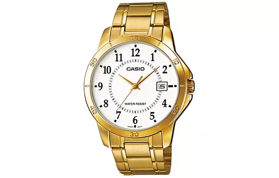 CASIO Мужские белые часы стандартной серии MTP-V004G-7B
