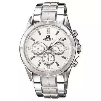 CASIO Мужские часы EDIFICE 42,5 мм, белые, EF-544D-7A
