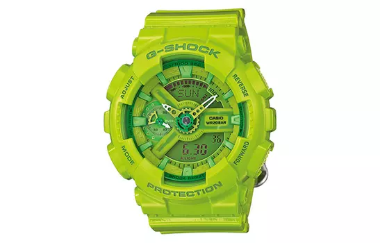 CASIO Мужские часы с двойным жидкокристаллическим/аналоговым дисплеем серии Green GMA-S110CC-3