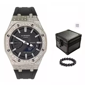 CASIO Мужские часы с двойным жидкокристаллическим/аналоговым дисплеем, черные