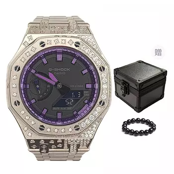 CASIO Мужские часы с двойным жидкокристаллическим/аналоговым дисплеем, черные