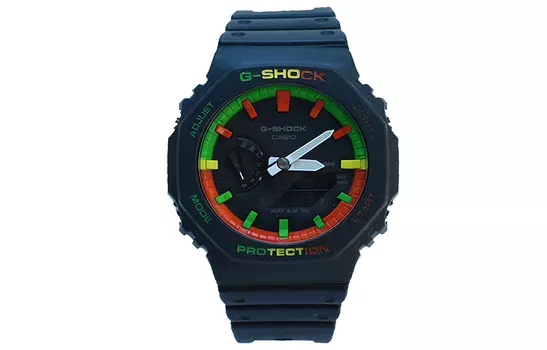 CASIO Мужские часы с двойным жидкокристаллическим/аналоговым дисплеем, черные