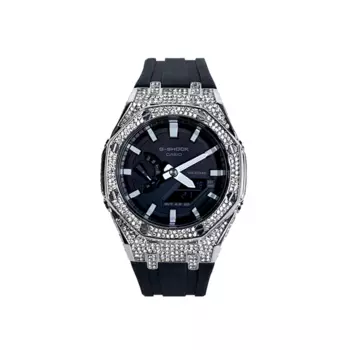 CASIO Мужские часы с двойным жидкокристаллическим/аналоговым дисплеем, черные