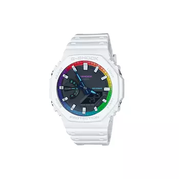 CASIO Мужские часы с двойным жидкокристаллическим/аналоговым дисплеем, черные