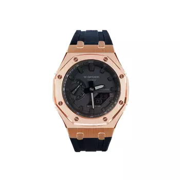 CASIO Мужские часы с двойным жидкокристаллическим/аналоговым дисплеем, черные