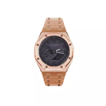 CASIO Мужские часы с двойным жидкокристаллическим/аналоговым дисплеем, черные