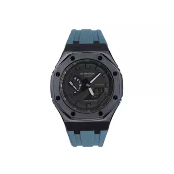 CASIO Мужские часы с двойным жидкокристаллическим/аналоговым дисплеем, черные