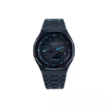 CASIO Мужские часы с двойным жидкокристаллическим/аналоговым дисплеем, черные