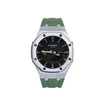 CASIO Мужские часы с двойным жидкокристаллическим/аналоговым дисплеем, черные