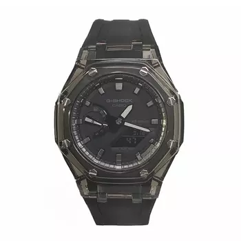 CASIO Мужские часы с двойным жидкокристаллическим/аналоговым дисплеем, черные
