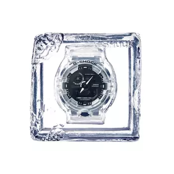 CASIO Мужские часы с двойным жидкокристаллическим/аналоговым дисплеем, черные, GA-700SKE-7APR