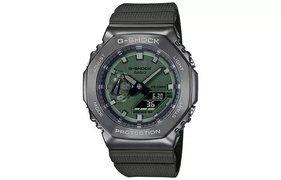 CASIO Мужские часы серии Full Metal Green GM-2100B-3AJF